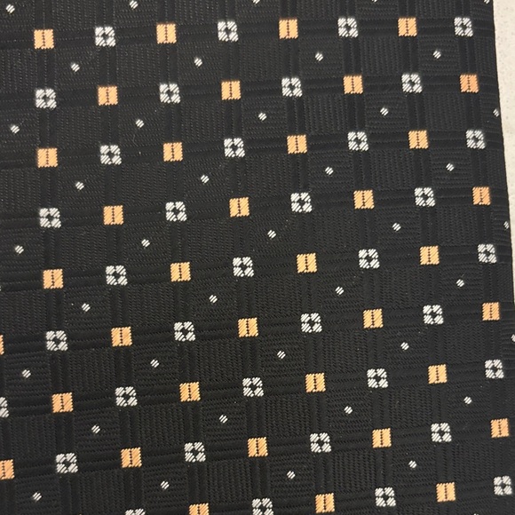 Paul Smith 100% silk Black and Multicolor Geometric Tie - Picture 3 of 4